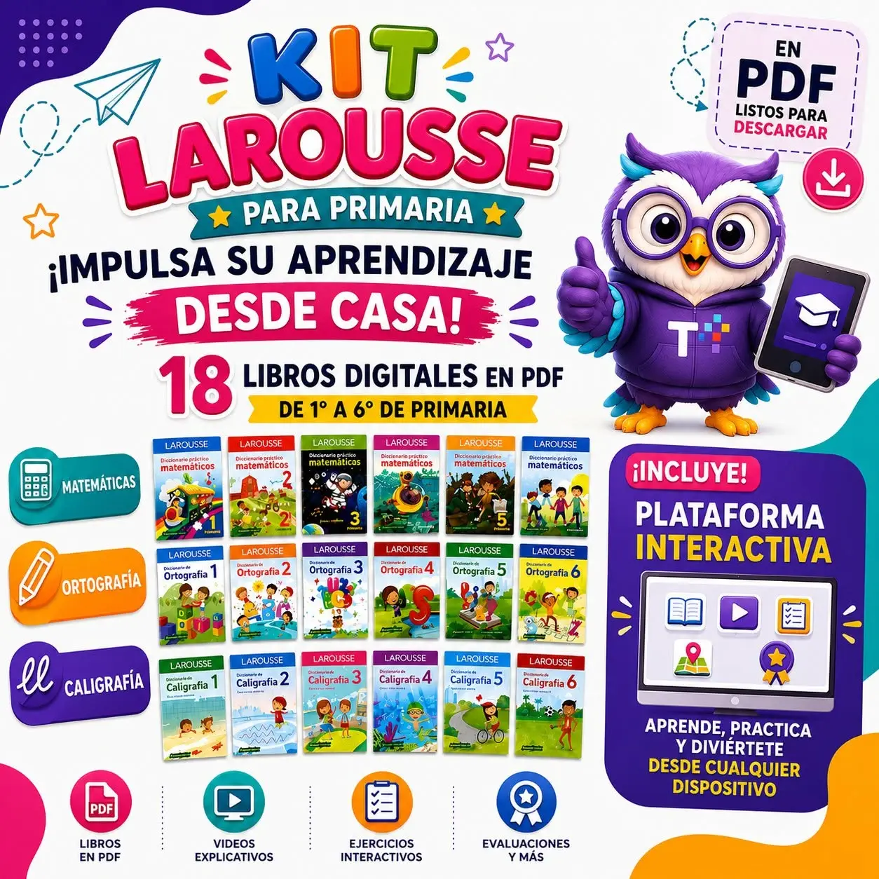 Kit Larousse Primaria (18 Libros PDF Imprimibles)