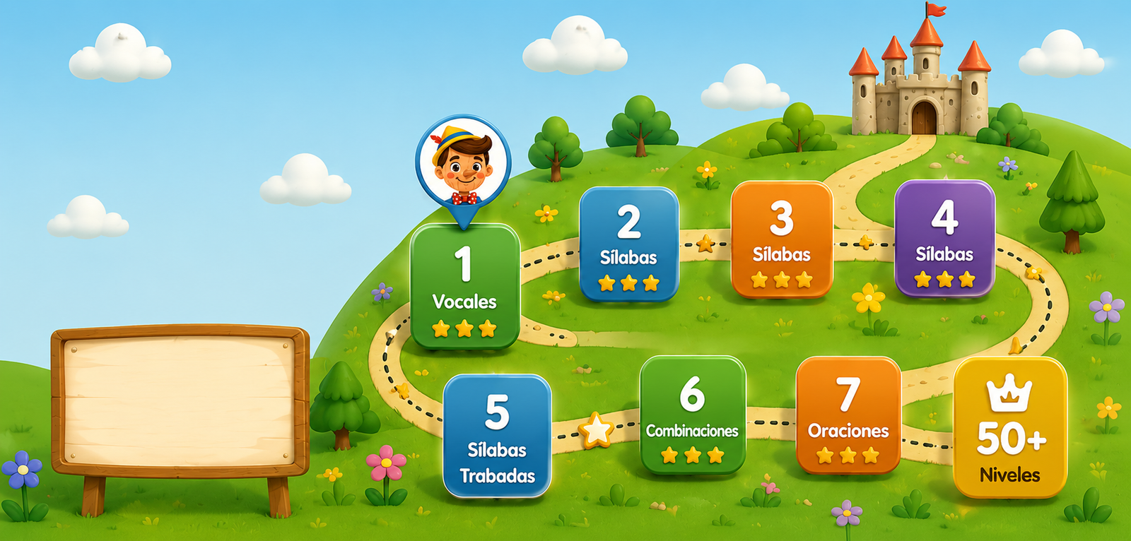 Pinocho: Lectoescritura Mágica