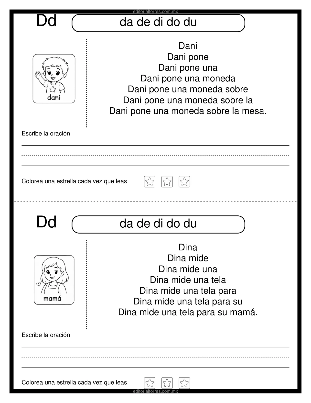 Ejercicios en cuadrícula limpia